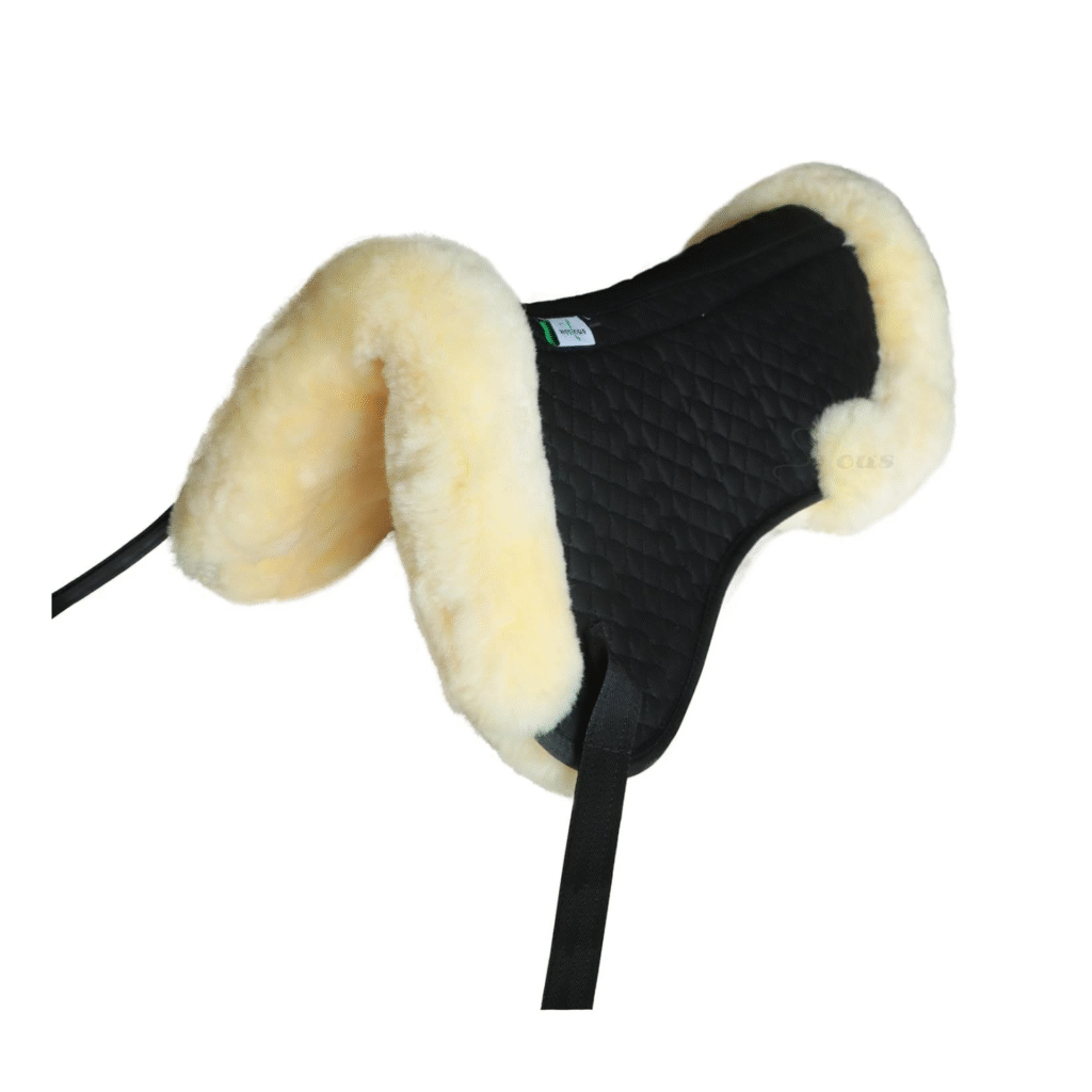 Horse Equipment Sheepskin Half Pad Beige detail image