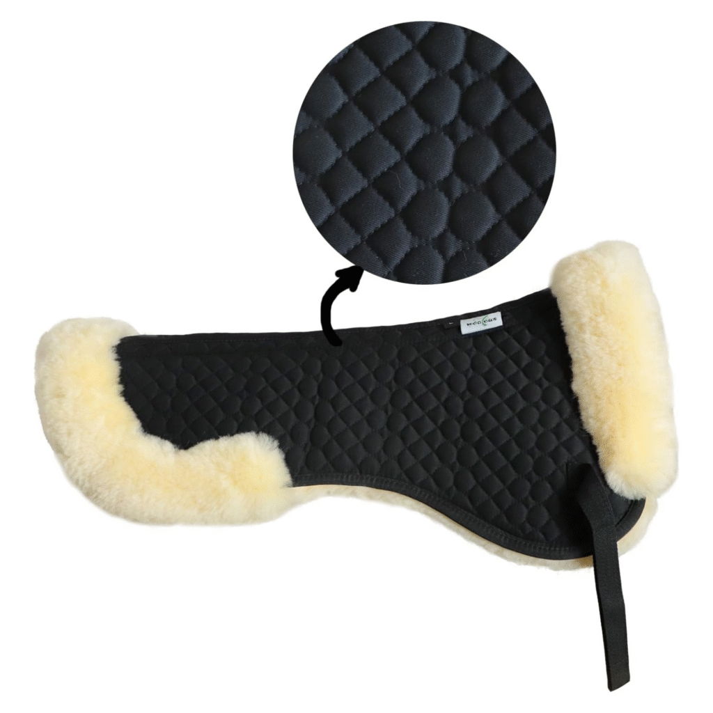 Horse Equipment Sheepskin Half Pad Beige detail image