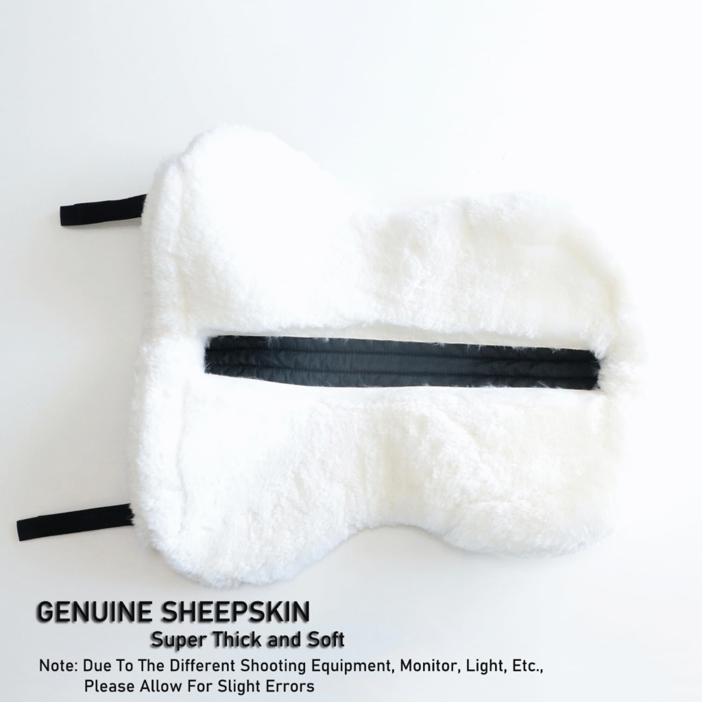 Horse English Quilted Western Half Saddle Pad Black/White detail image
