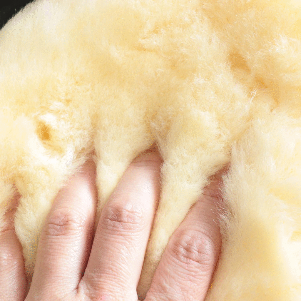 Sheepskin Dressage English Horse Saddle Pad Beige detail image