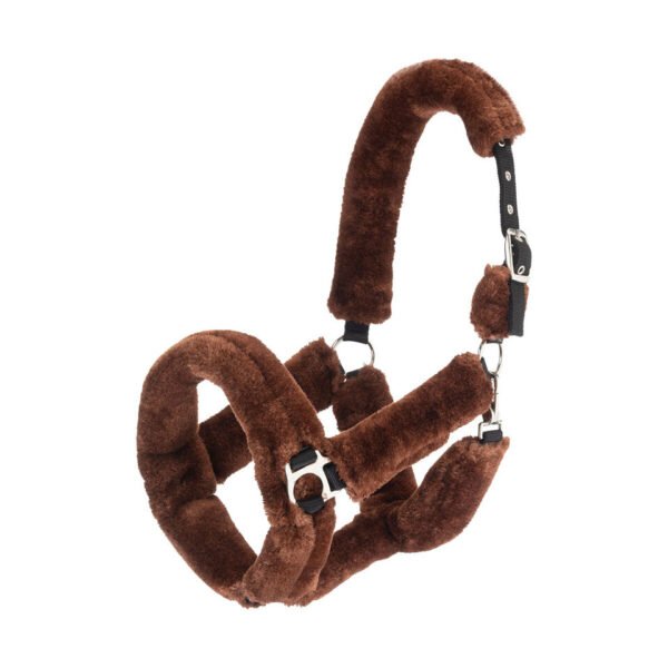 sheepskin headcollar 4 piece fluffy set covers natural / cream (copy)