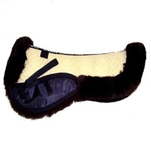 sheepskin lined half saddle pad