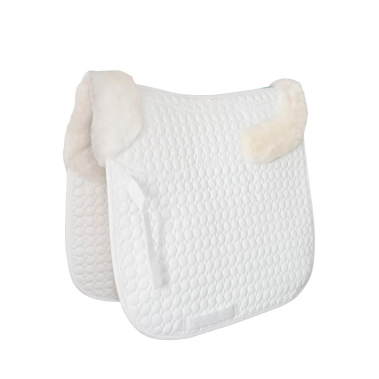 english quilted saddle half pad rainbow numnah