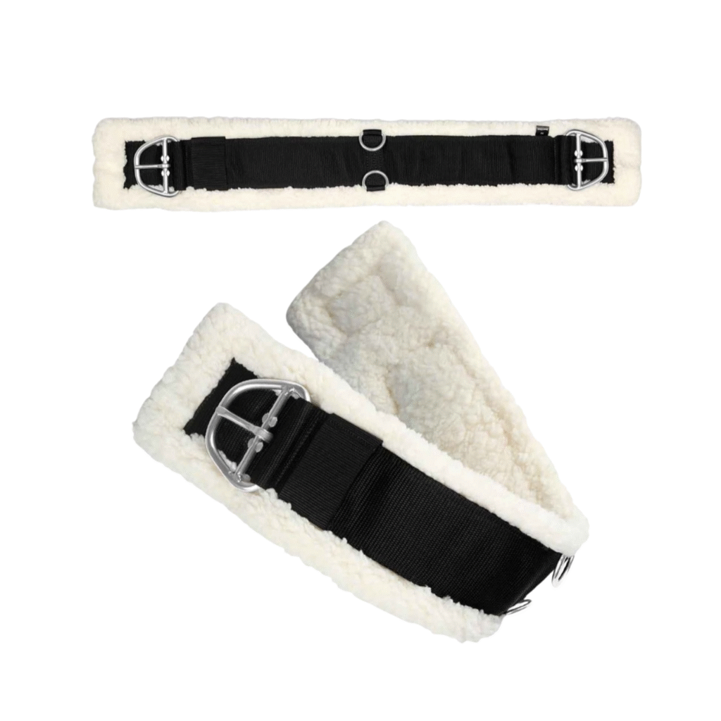Horsewear Sheepskin Girth - Black/Natural