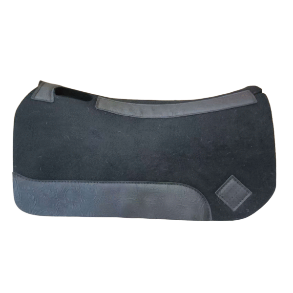 western jet black felt saddle pad