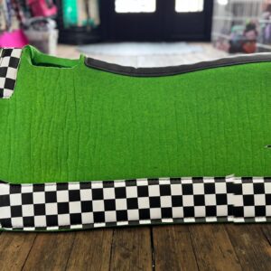 Lime Checkered Saddle Pad wholesale Saddle Pad product