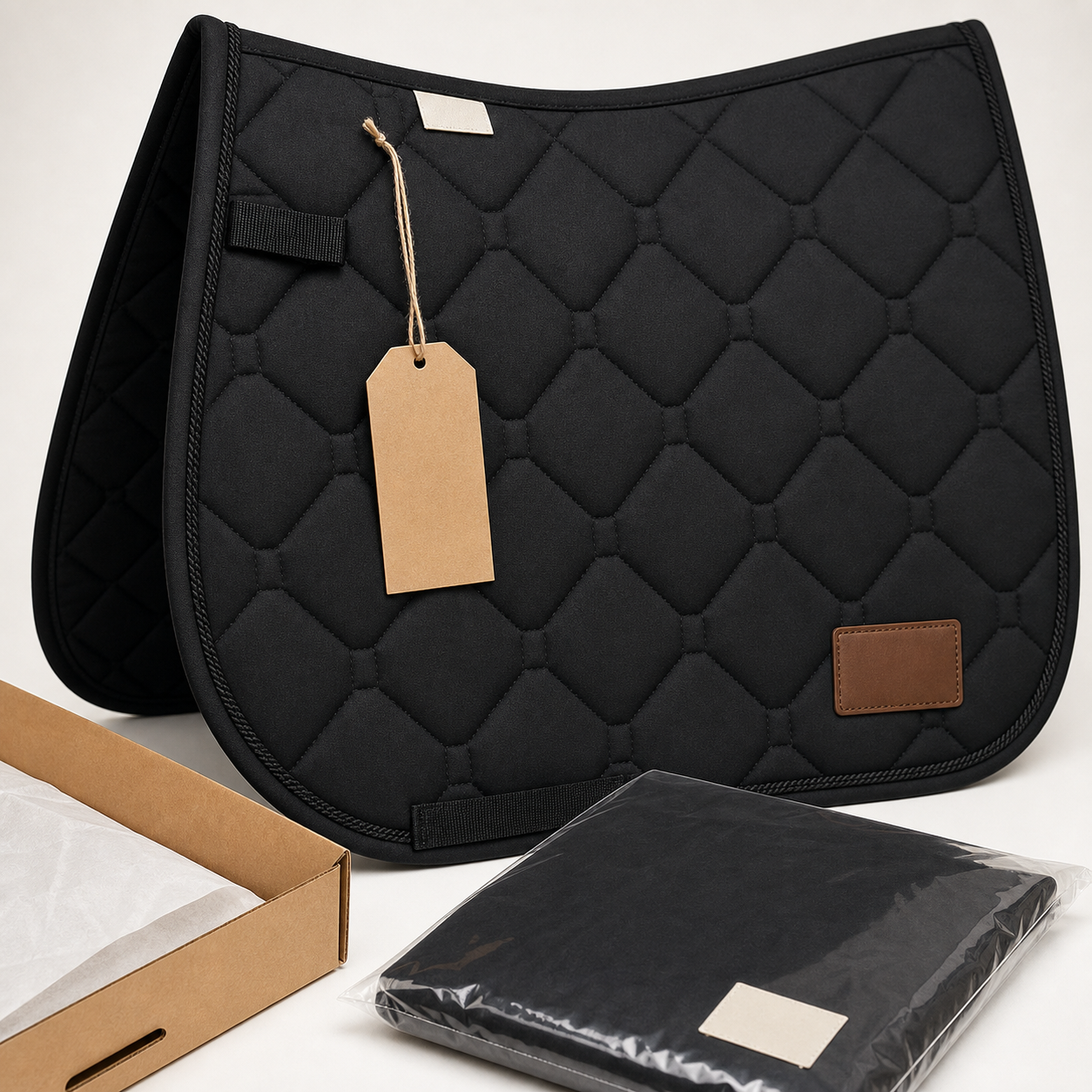private label saddle pad detail
